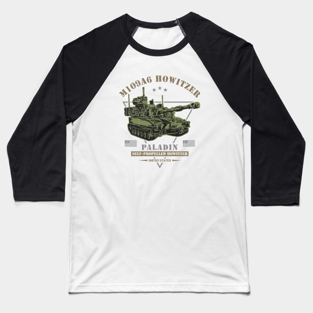 M109A6 Paladin Baseball T-Shirt by Military Style Designs